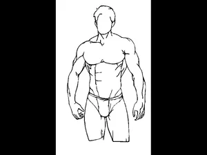 line art – Male Form