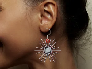 Earrings Mathart Starlines Multicolor