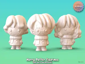 Harry Potter Figurines...Ron. Harry and Hermione