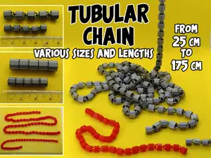 Tubular chain 25-175cm (10-69in)