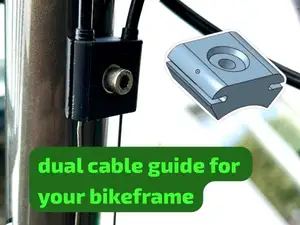 Dual cable guide - bike spare part - gear shift
