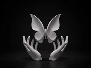 Suspended butterfly