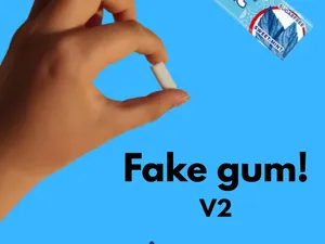 Fake gum prank 