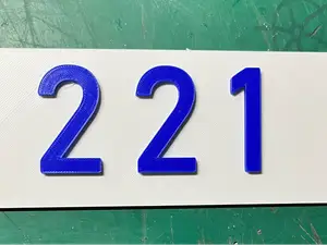 House number plate