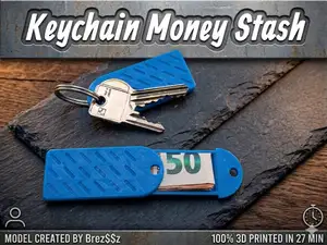 Keychain Money Stash Notgroschen 50€ am Schlüssel