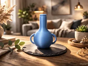 Small Decorative Bottle with Removable Stopper 