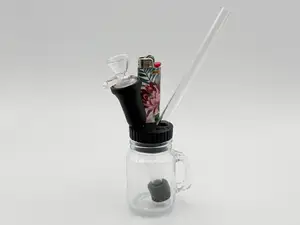 Lil Bub v3. Mini mason jar bubbler/bong/water pipe