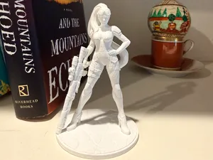 Futuristic Marine - With Sniper Rifle
