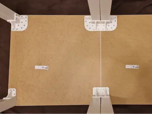 2x IKEA Lack Tischverbinder & Beinstütze