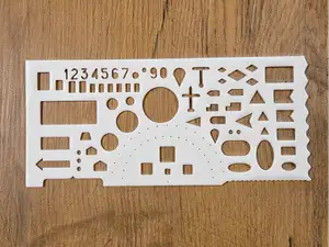 Ruler Stencil - drawing template 2