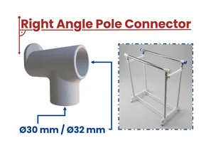 Right Angle Pole Connector – Ø30 mm / Ø32 mm