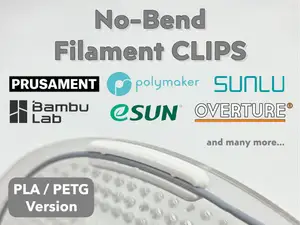 No-Bend Filament Clips for PLA/PETG (7+ Brands)