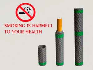 Cigarette Case with Threaded Cap