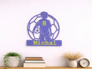 Football player with ball