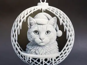 Christmas Bauble / Ornament / Decoration cat