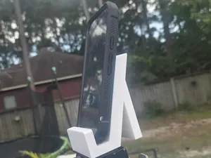 "Snap stand" phone mount/stand for desk/tripod