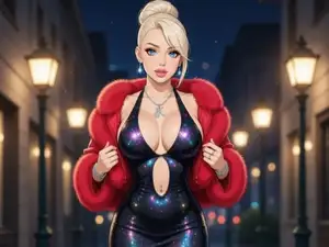 Sexy Blonde in Night Dress
