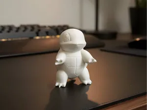 Chibi Squirtle – Cute Low Poly Figure
