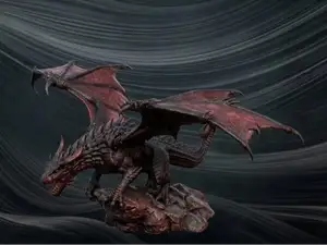 Ancient Crimson Shadow Dragon - High Detail