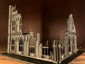Destroyed Gothic Building Wargame Terrain 1