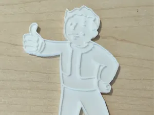 Vault Boy Paintable Tile Thumbs Up