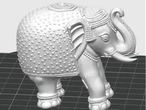 Textured Indian Elephant