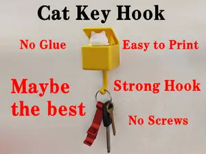 Cat key hook Perfect version（猫咪挂钩改良版）