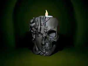 Medusa: Beauty & Mortality Candle Holder