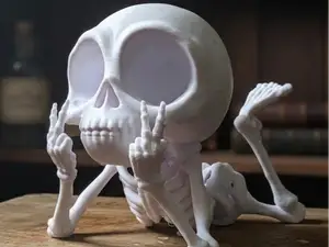 "Chill" Skeleton - Twin Birds