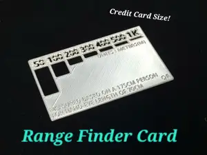 Range Finder Card V2 (Credit Card Sized) 50-1000m