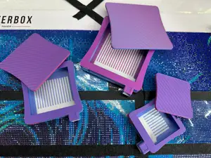 Quaddro Tray Set  Square Stones