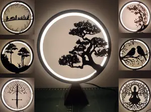 Ring Lamp with replaceable panels