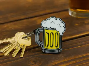 beer keychain