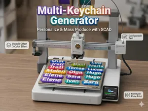 Customizable name keychain (multiple)