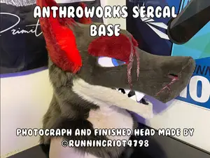 Toony Sergal Fursuit Headbase with Fan Mounts