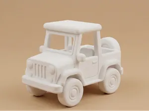 Cute Off-Road Jeep – Cartoon Adventure Car