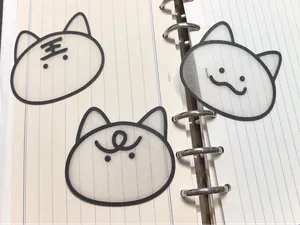 恋与深空秦彻猫猫头仿欧根纱书签 一次成型