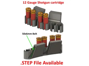 STEP porta cartucce Calibro 12 per cintura