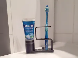 Support de brosse à dents et dentifrice 
