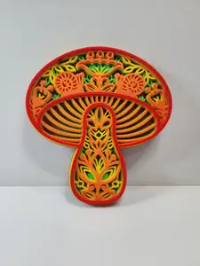 Magic Mushroom Wall Mandala