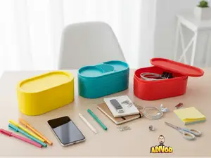 Dual Lid Storage Box 200x100x75
