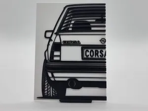 2D Wall Art Opel Corsa A TR
