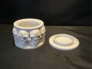 75mm Threaded Skull Stash Jar - TPU Gasket Option