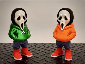 Urban Halloween Scream Head (Multi-Part)