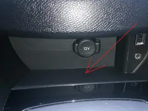 Peugeot 308 T9 Central console rubber pad