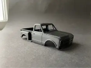 RC Truck Body - Classic Step-Side Pickup (Hollowed