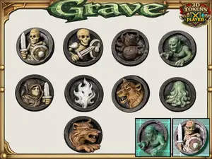 Crypt Monsters Token Set: 3D Tokens: Chapter 3
