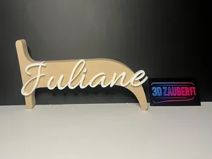 Juliane Namensschild