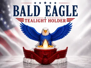 American Bald Eagle LED Tealight Holder