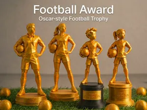 Football Statue - Oscar-Style Soccer Trophy